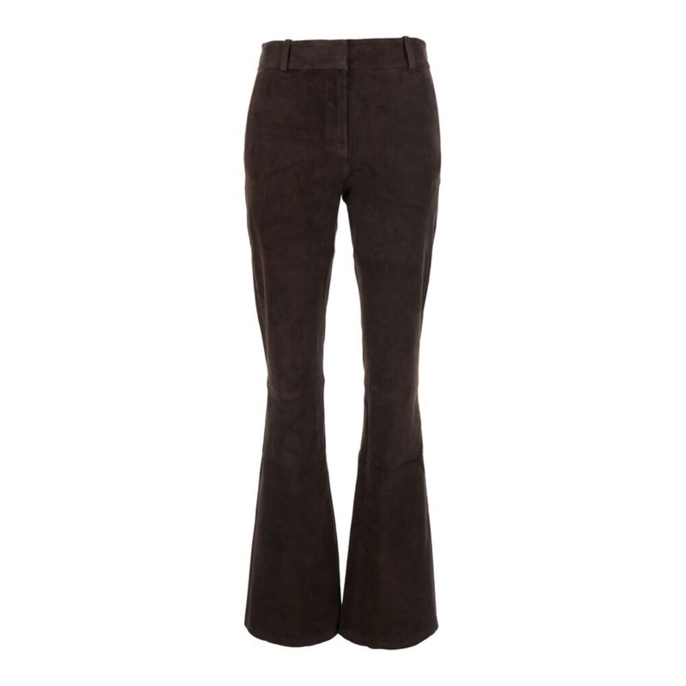 Arma Women Brown High-Waisted Pants With Side Pockets